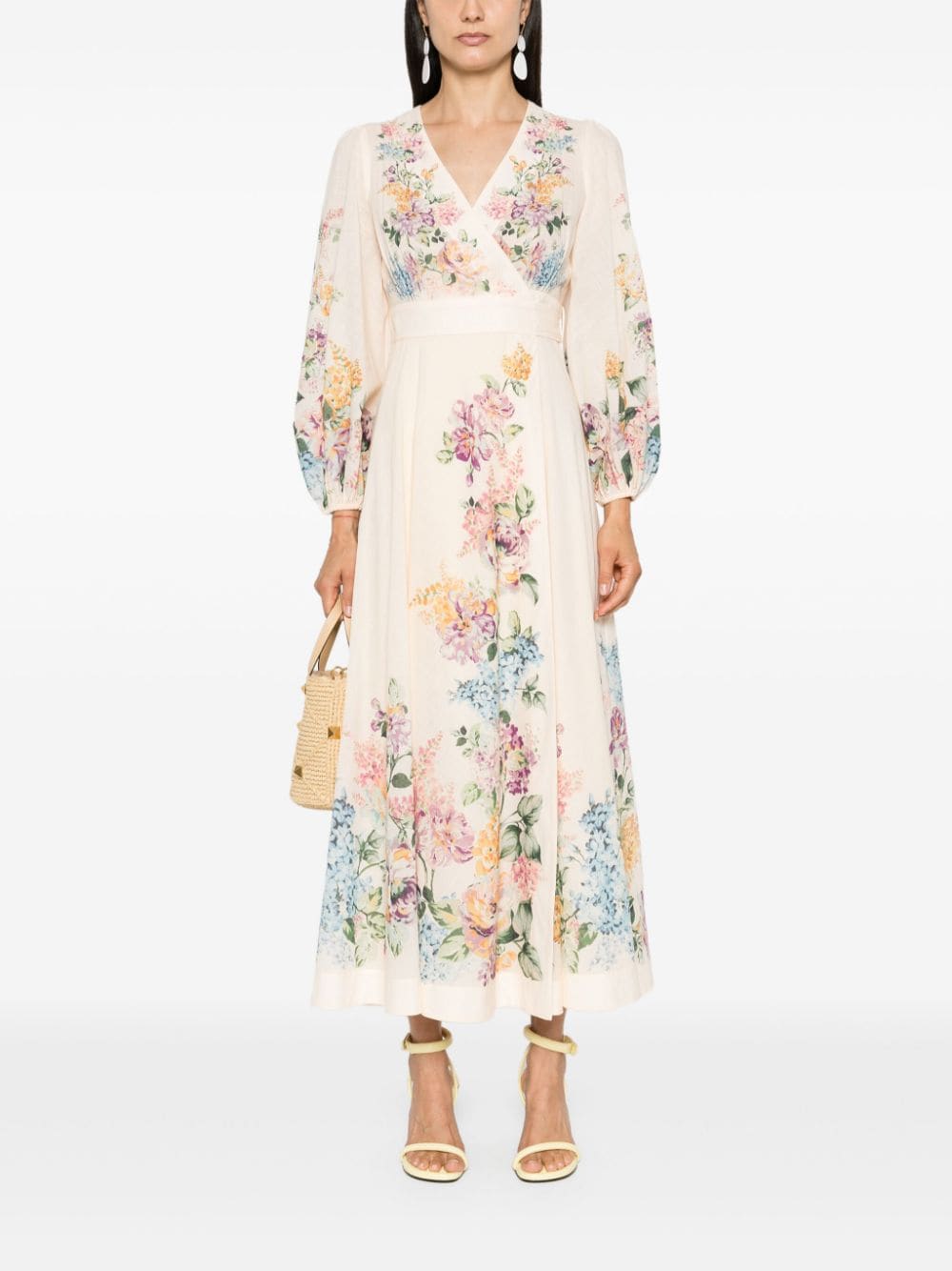 Zimmermann Dresses Beige Virgin Wool