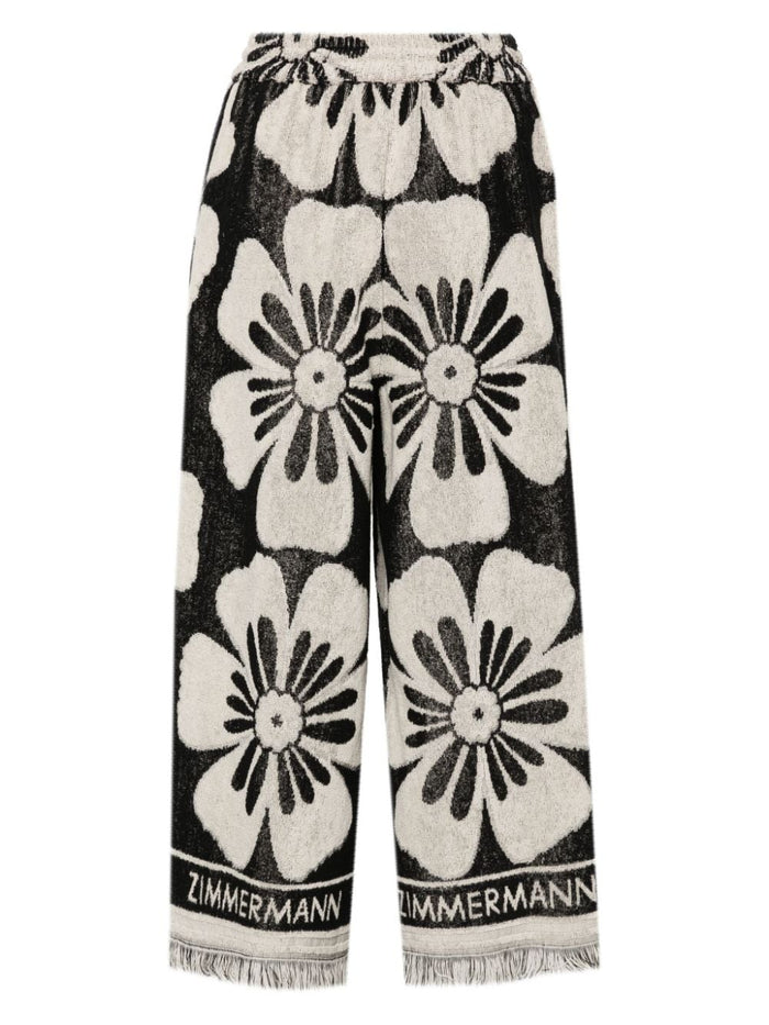 Zimmermann Trousers Black Cotton