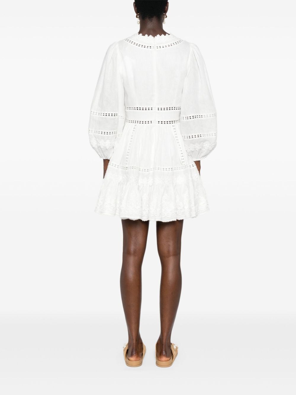Zimmermann Dresses White Outer: Linen/flax