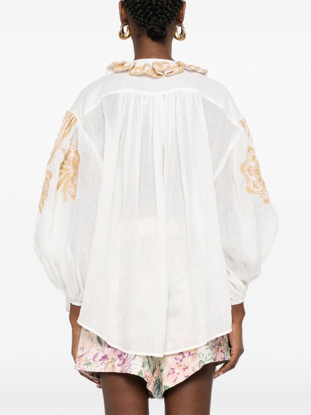 Zimmermann Top Beige Ramie