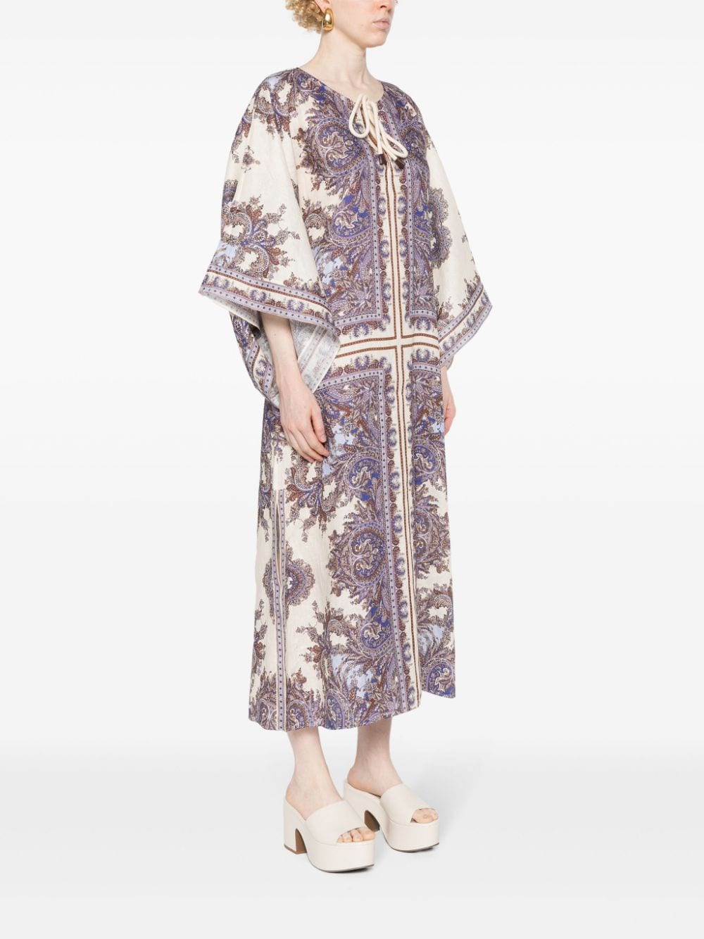 Zimmermann Dresses Purple Linen/flax