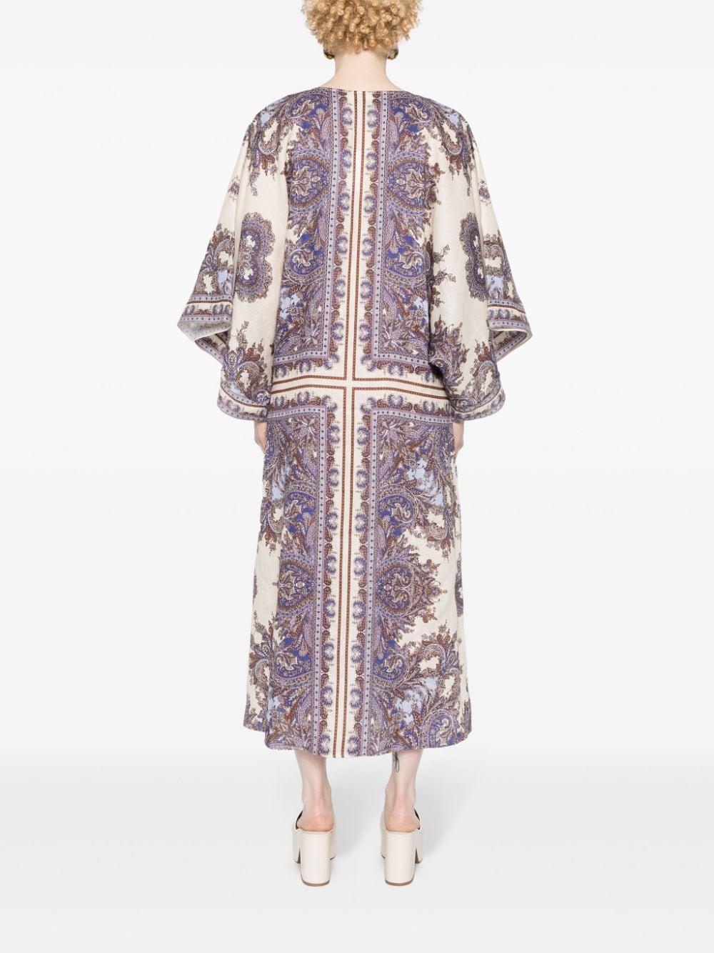 Zimmermann Dresses Purple Linen/flax