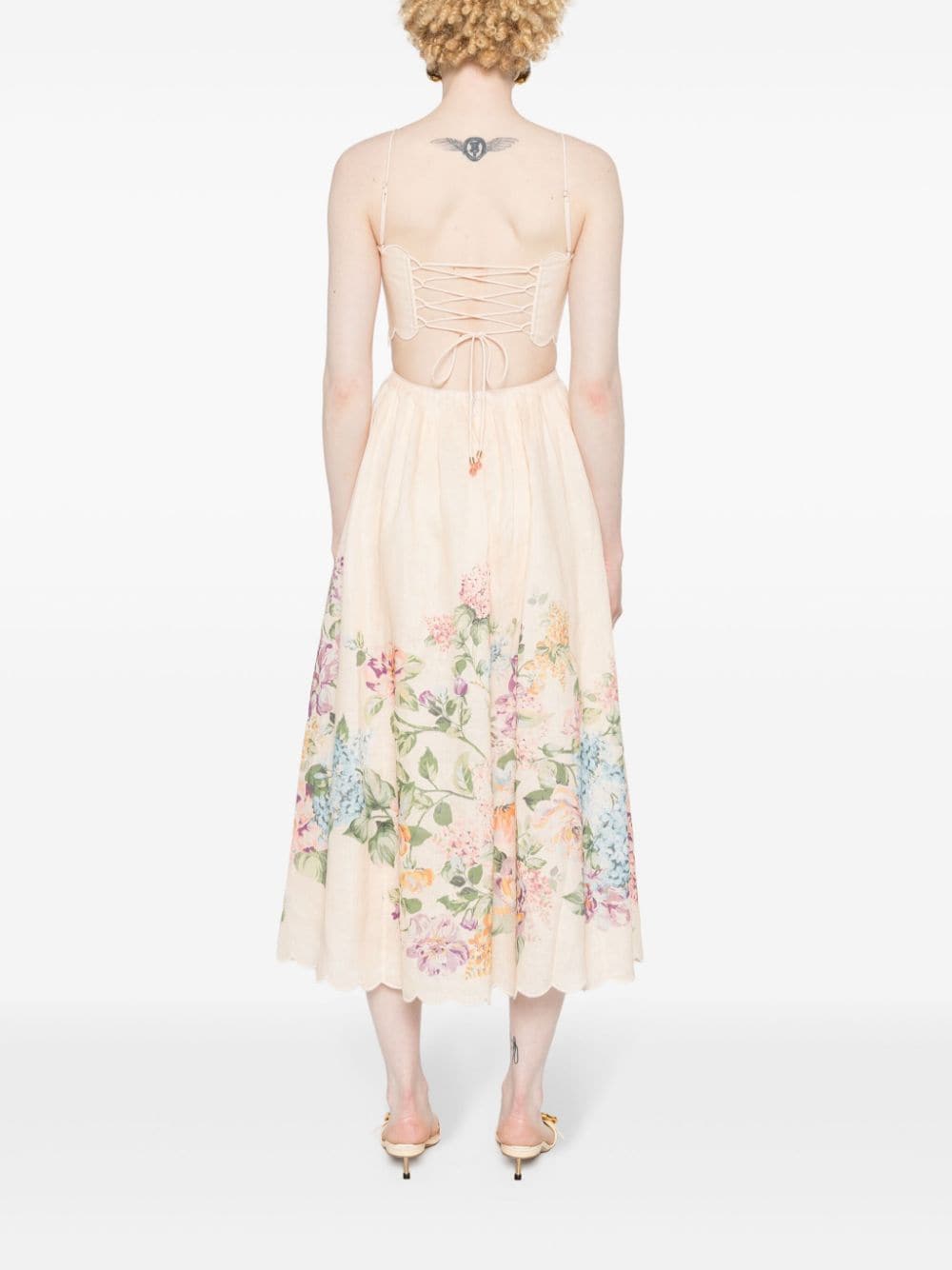 Zimmermann Dresses Beige Outer: Linen/flax