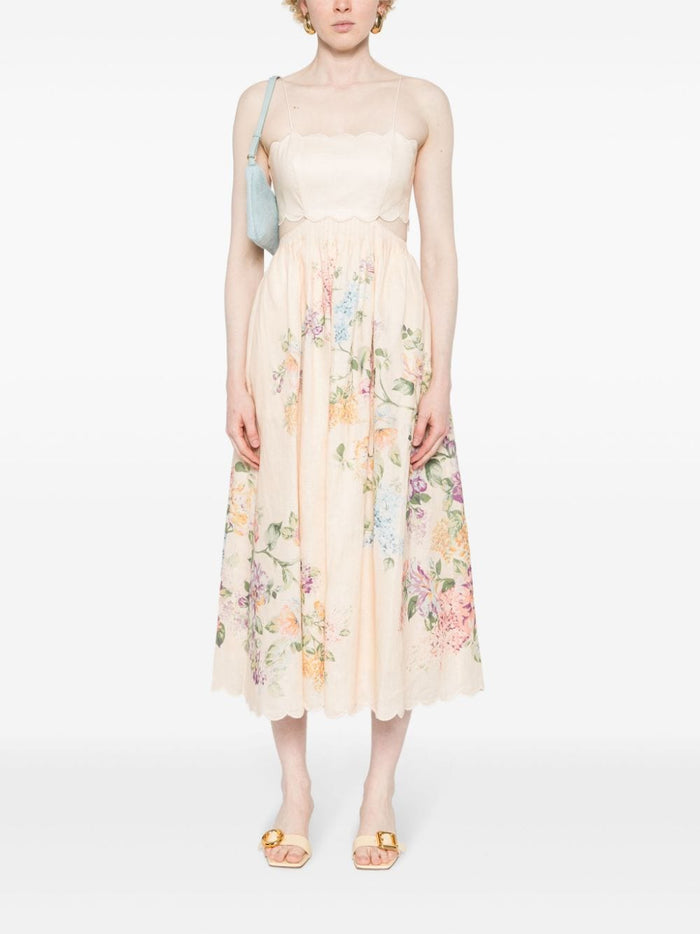 Zimmermann Dresses Beige Outer: Linen/flax