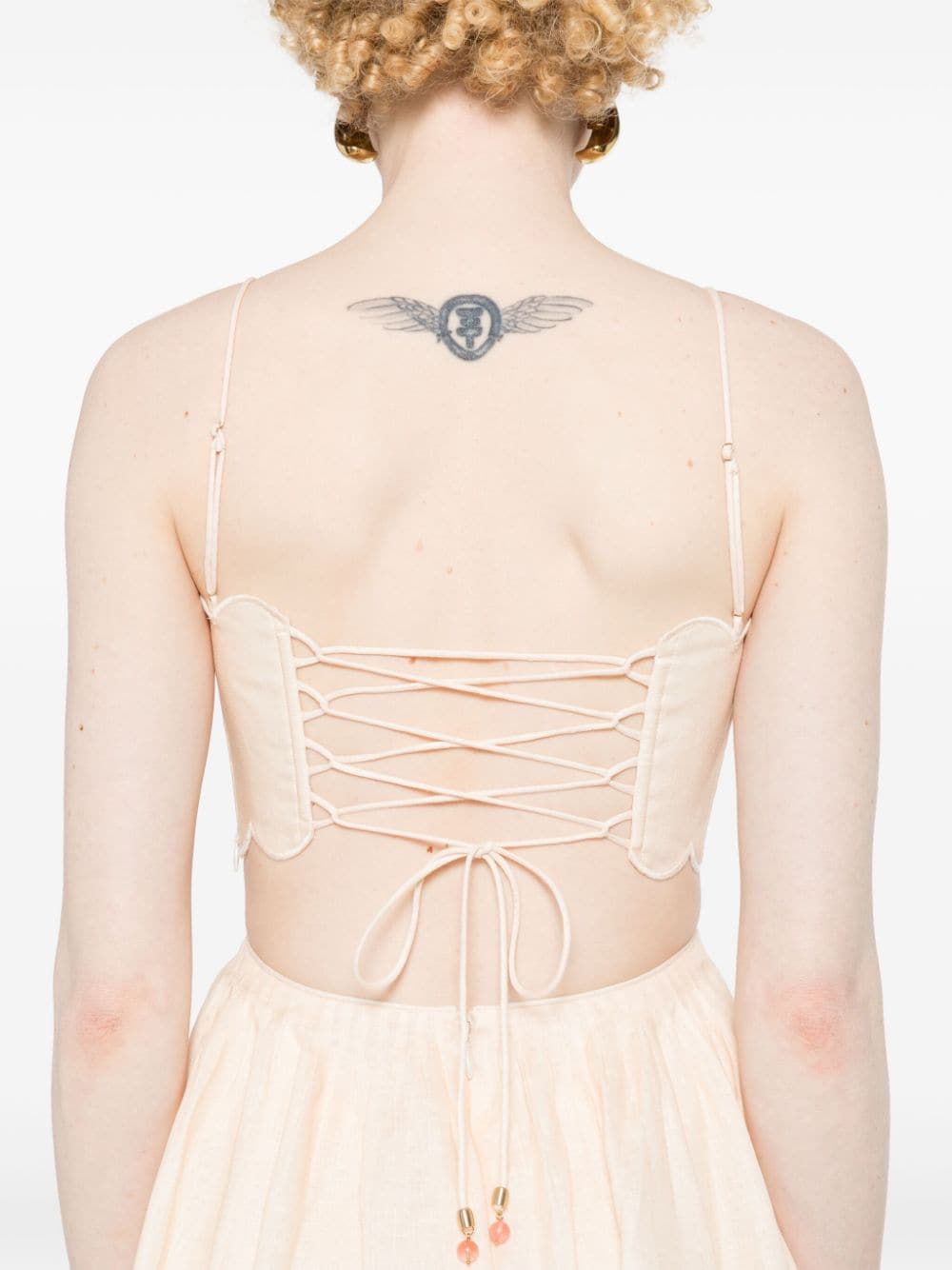Zimmermann Dresses Beige Outer: Linen/flax