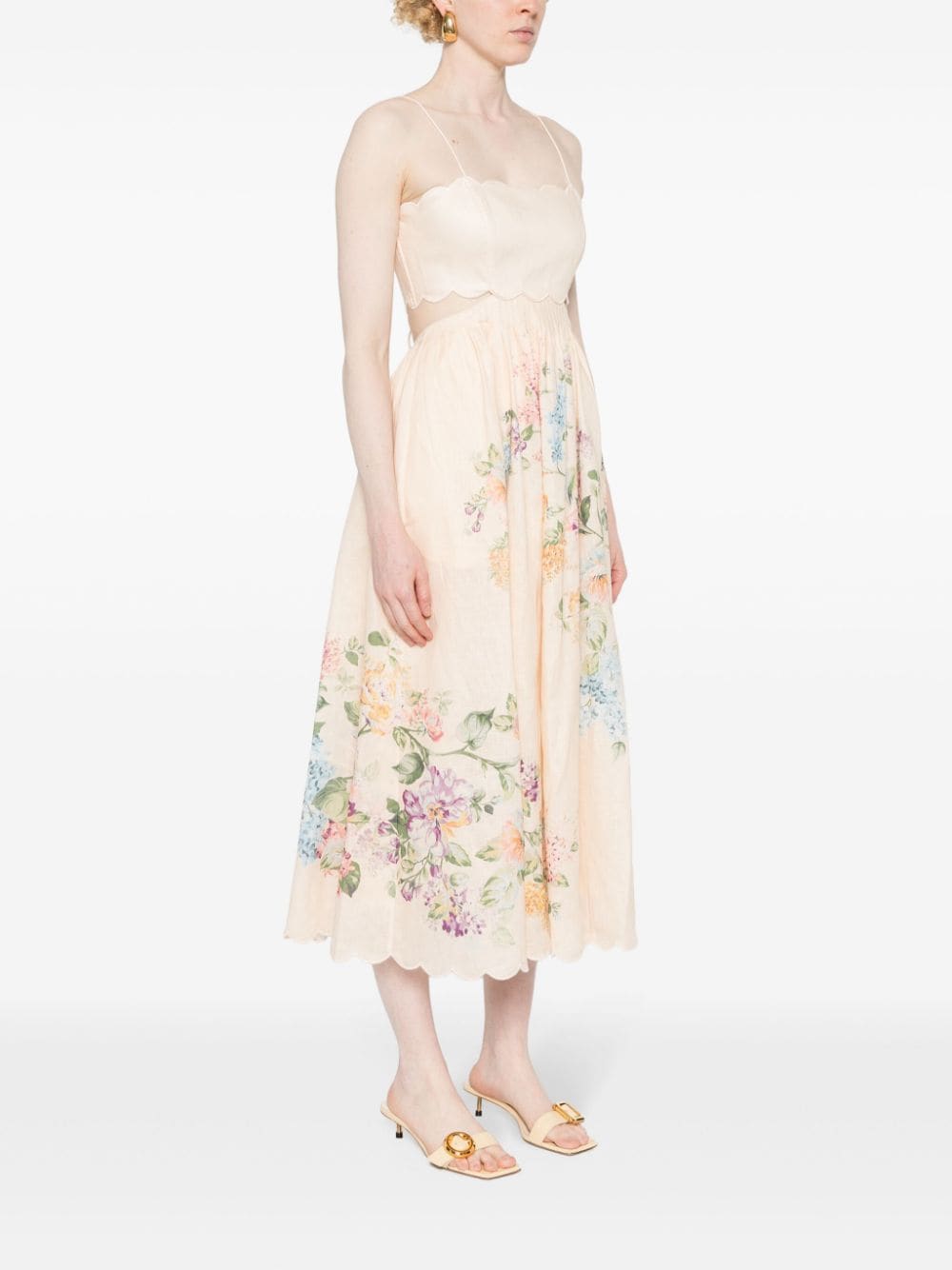 Zimmermann Dresses Beige Outer: Linen/flax