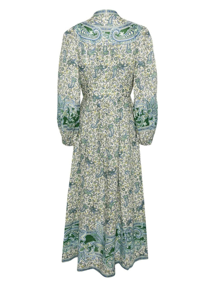 Zimmermann Dresses Green Outer: Linen/flax