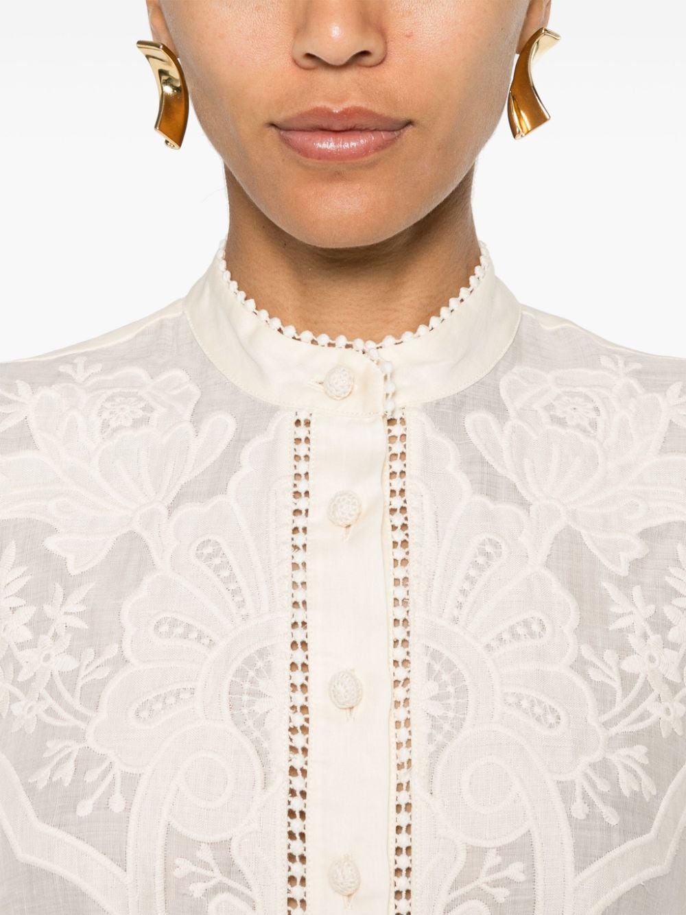 Zimmermann Shirts Beige Polyester