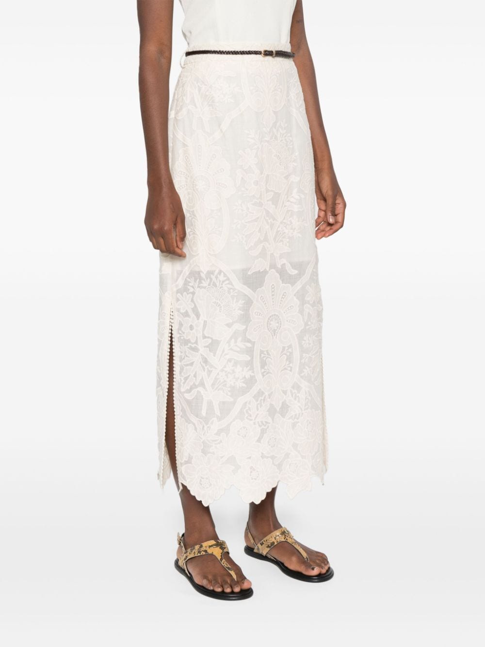 Zimmermann Skirts Beige Outer: Ramie
