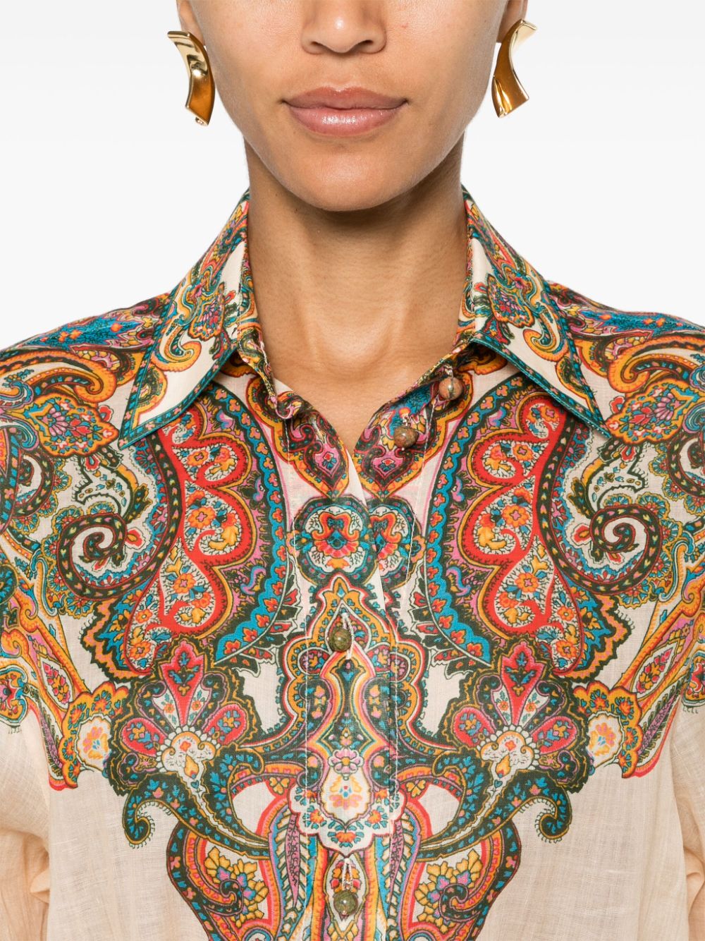 Zimmermann Shirts Multicolour Ramie