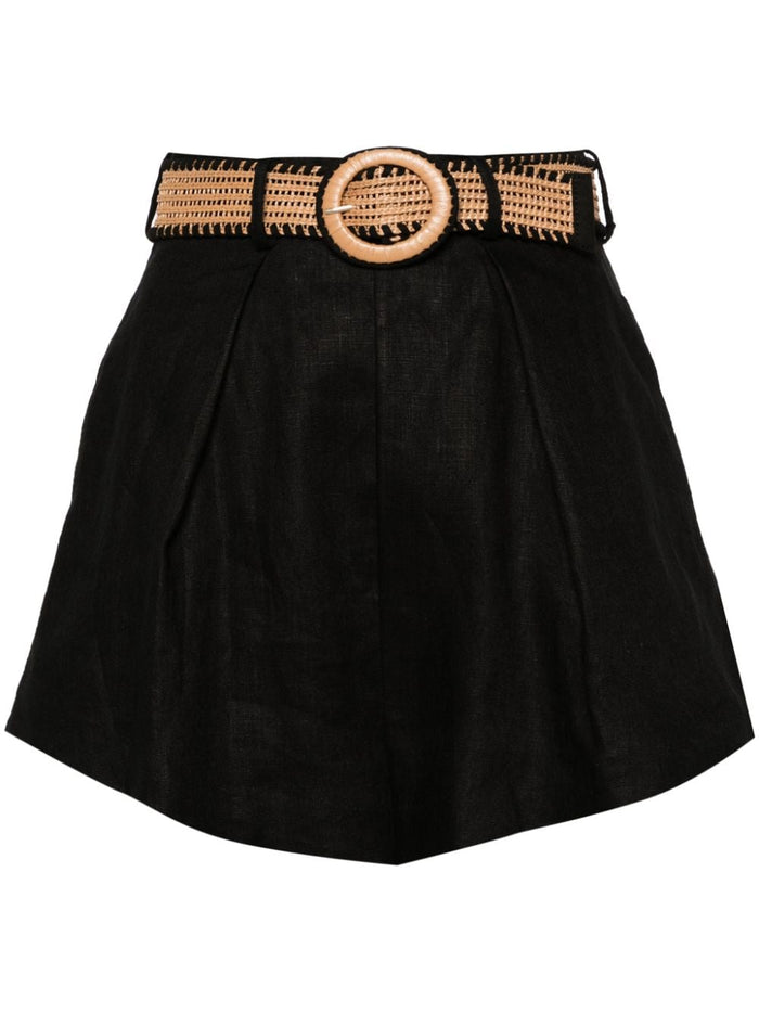 Zimmermann Shorts Black Lining: Cotton