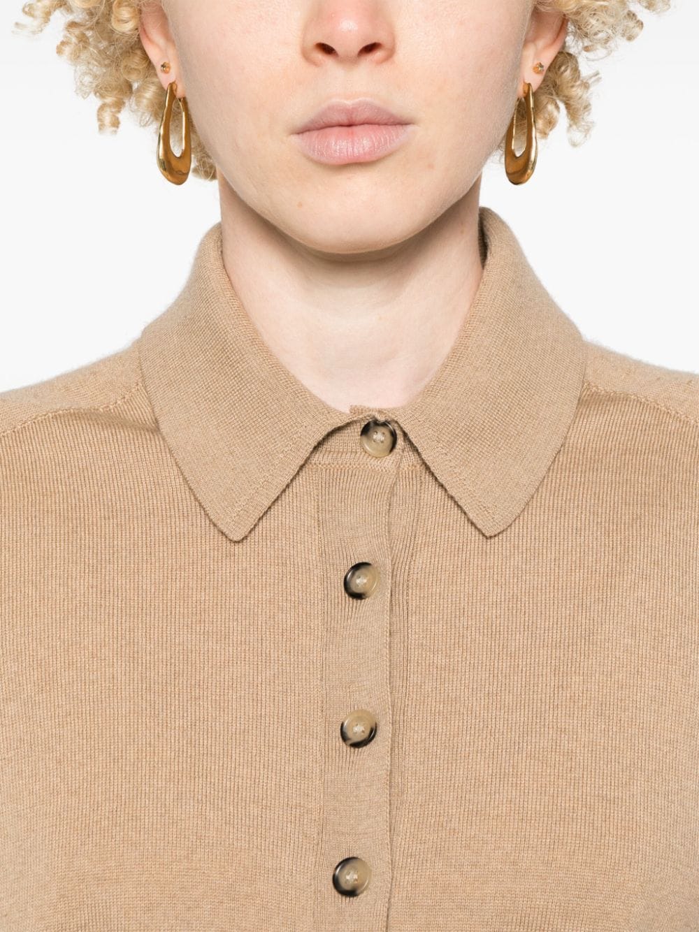 Sportmax Pre Sweaters Camel Virgin Wool