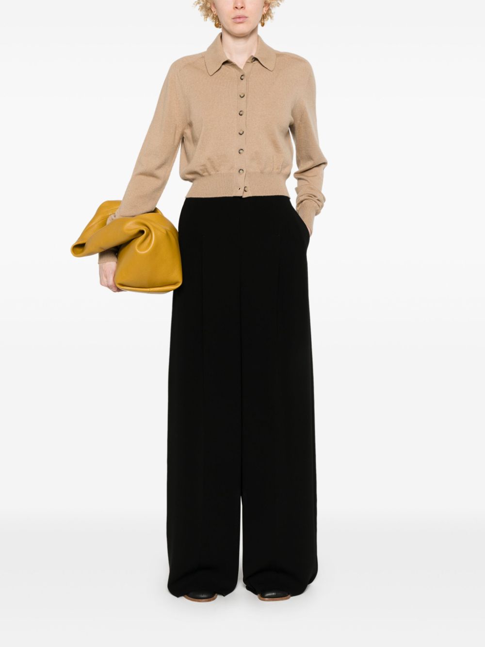 Sportmax Pre Sweaters Camel Virgin Wool