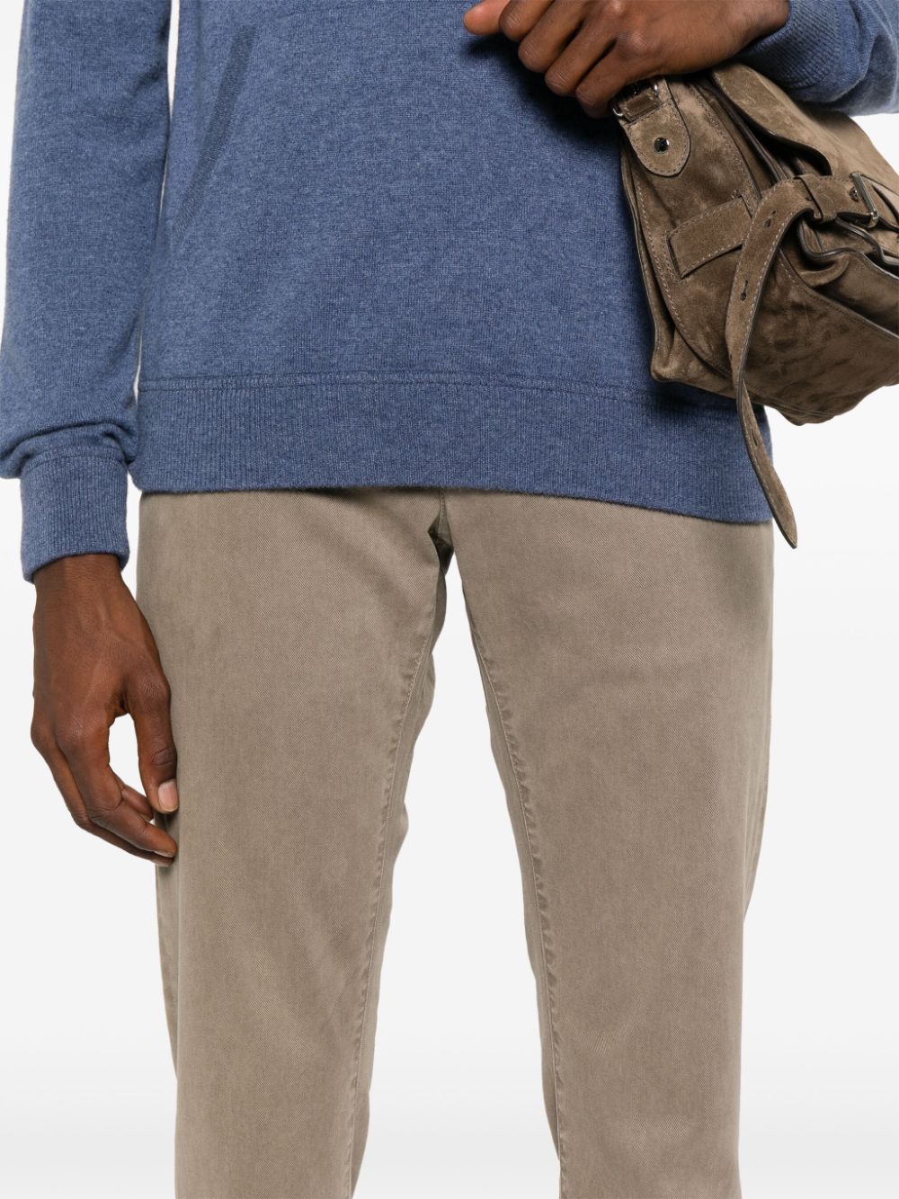 Jacob Cohen Trousers Grey Organic Cotton