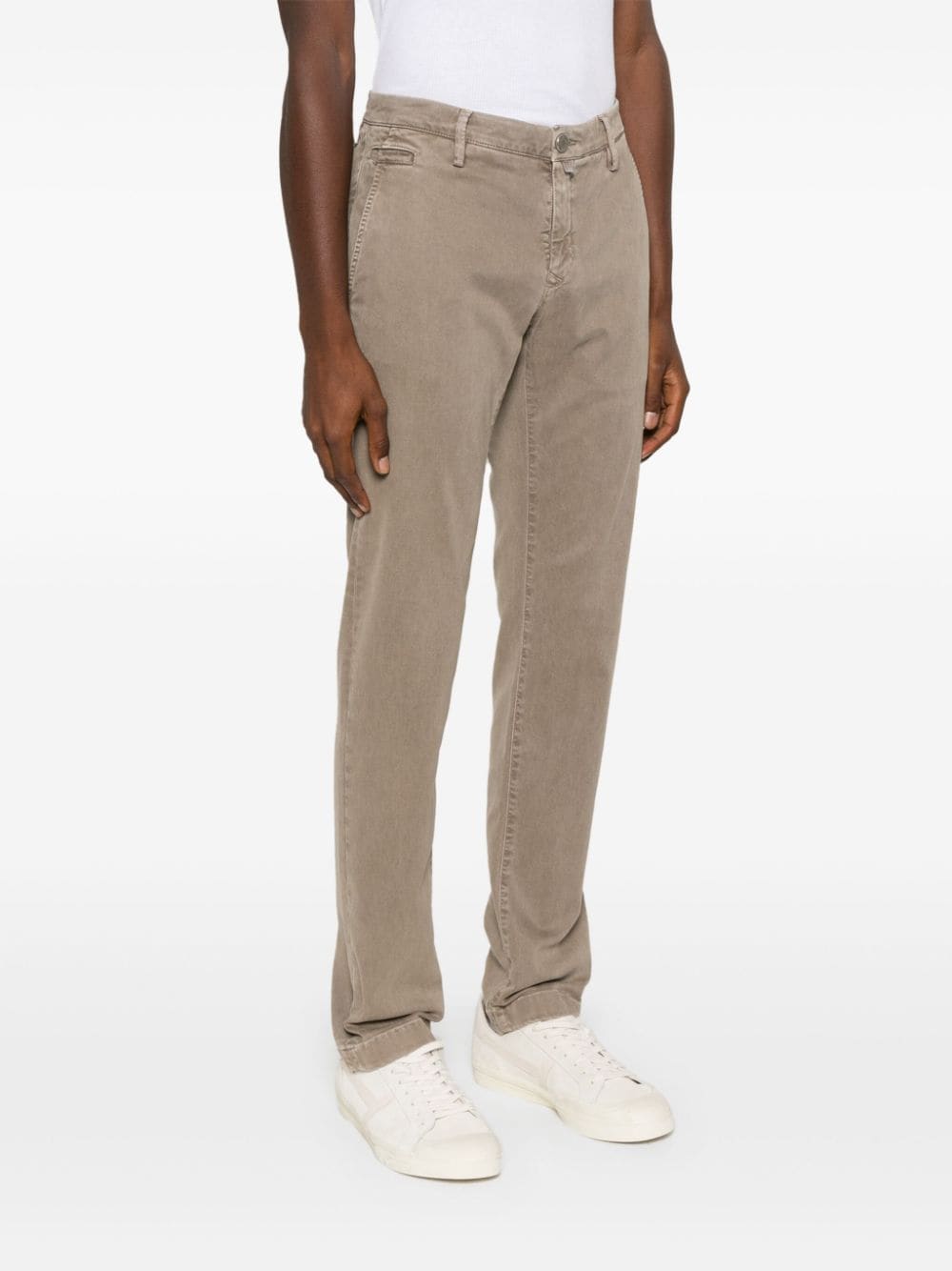 Jacob Cohen Trousers Grey Organic Cotton