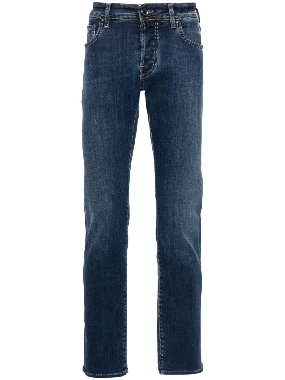 Jacob Cohen Jeans Blue Calf Leather
