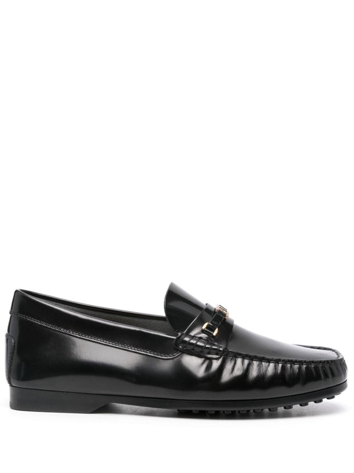 Tods Flat Shoes Black Furs & Skins->leather100 %