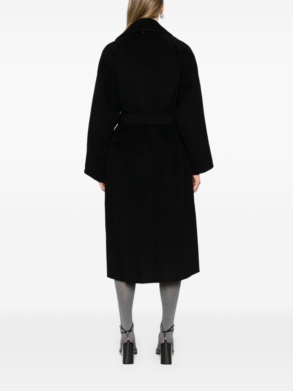 Sportmax Pre Coats Black Virgin Wool Cashmere