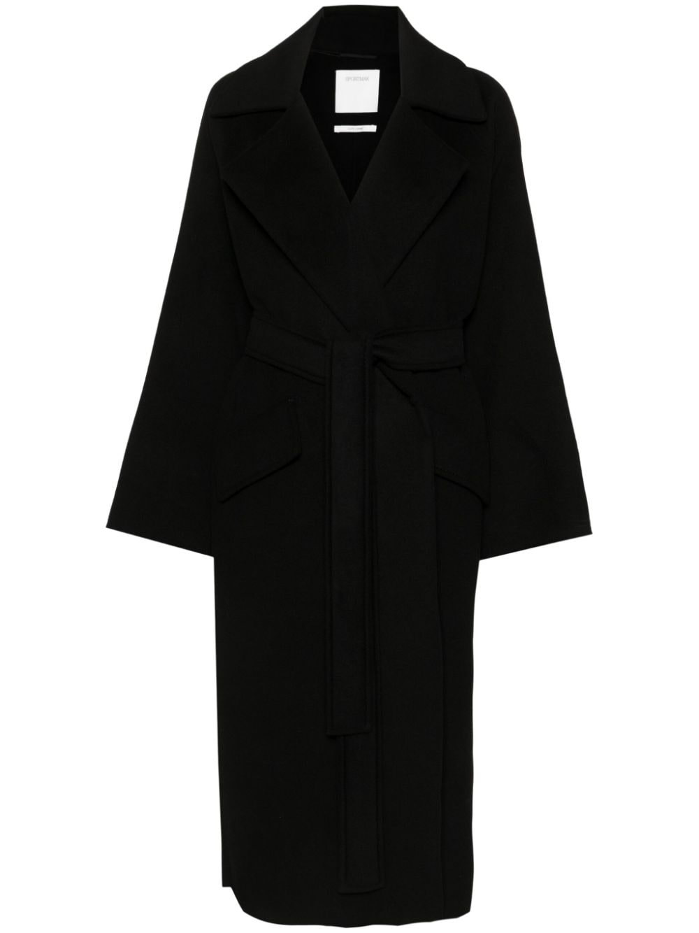 Sportmax Pre Coats Black Virgin Wool Cashmere