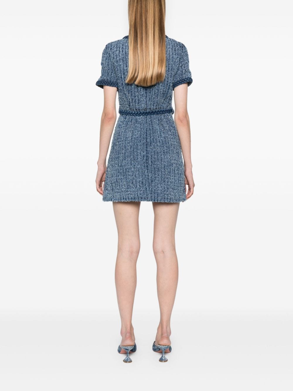 Self-Portrait Dresses Blue Exterior: Cotton