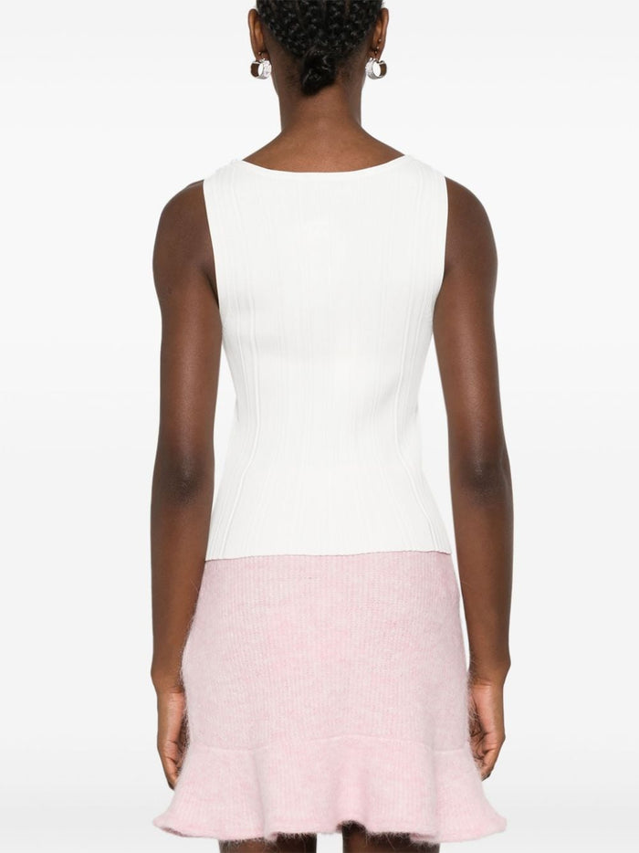 Self-Portrait Top White Viscose