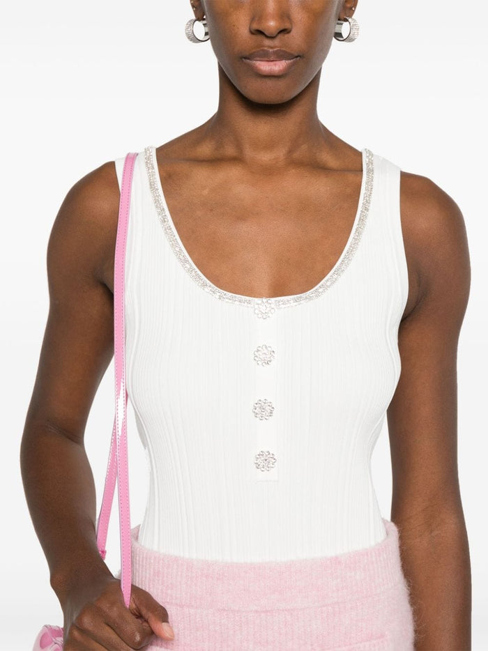 Self-Portrait Top White Viscose