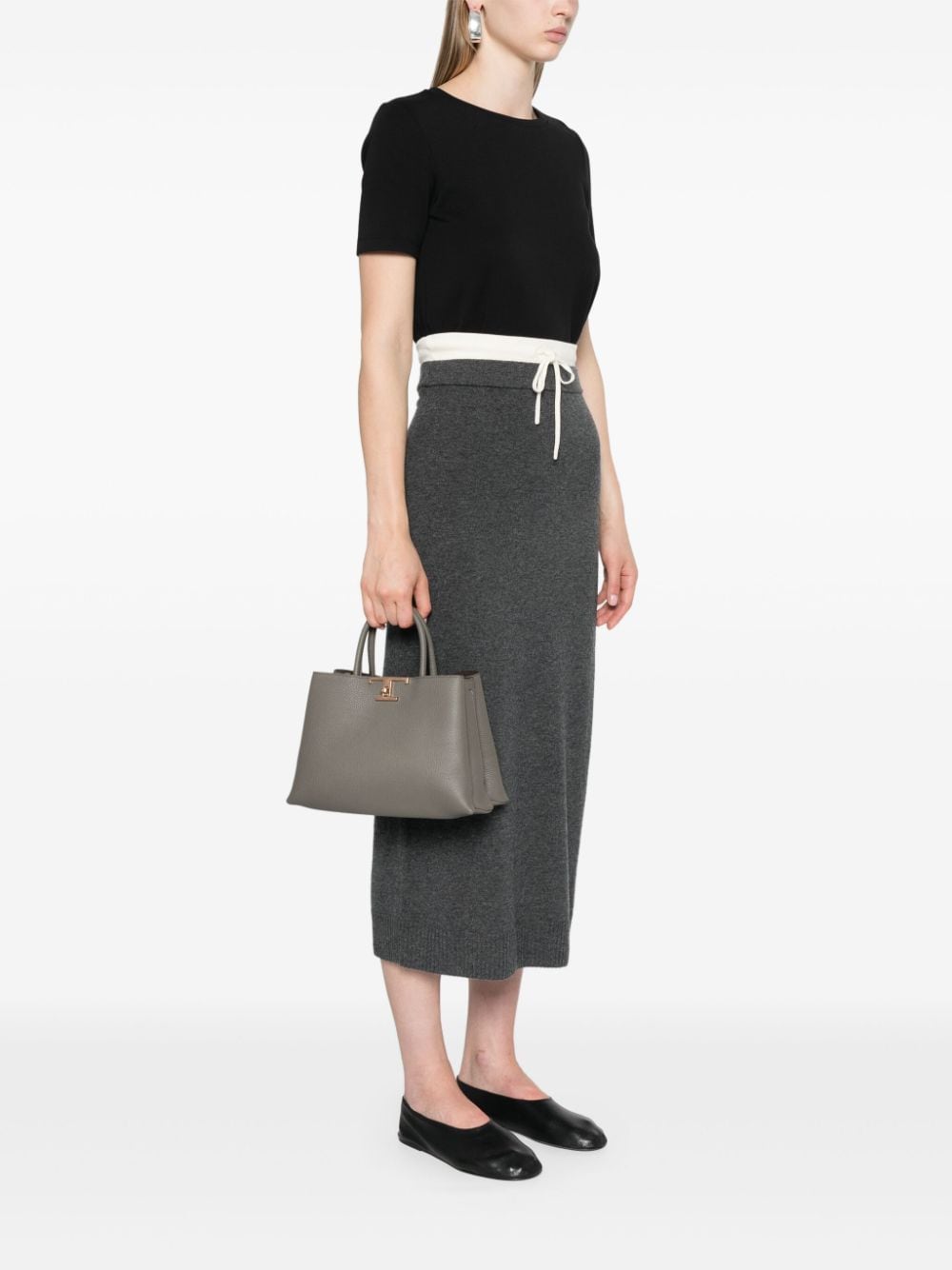 Tods Bags Dove Grey Furs & Skins->leather100 %
