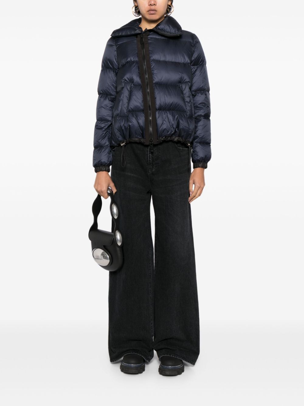 Sacai Coats Blue Lining: Nylon