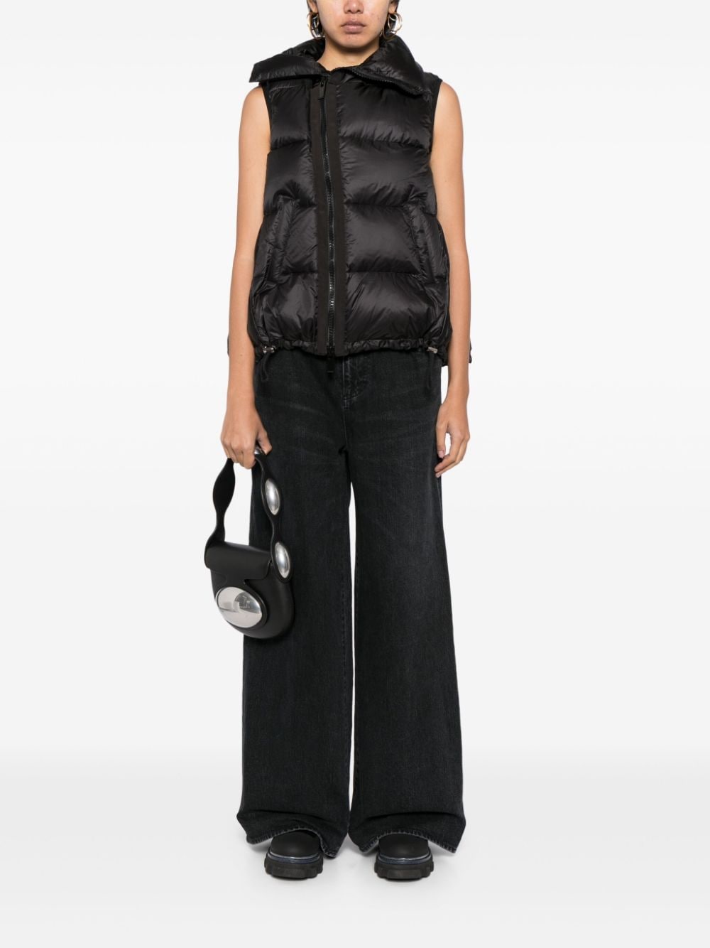 Sacai Jackets Black Outer: Nylon