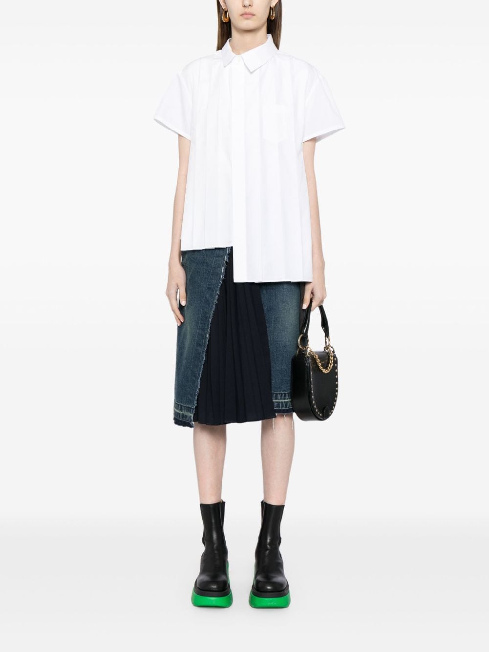 Sacai Shirts White Polyester