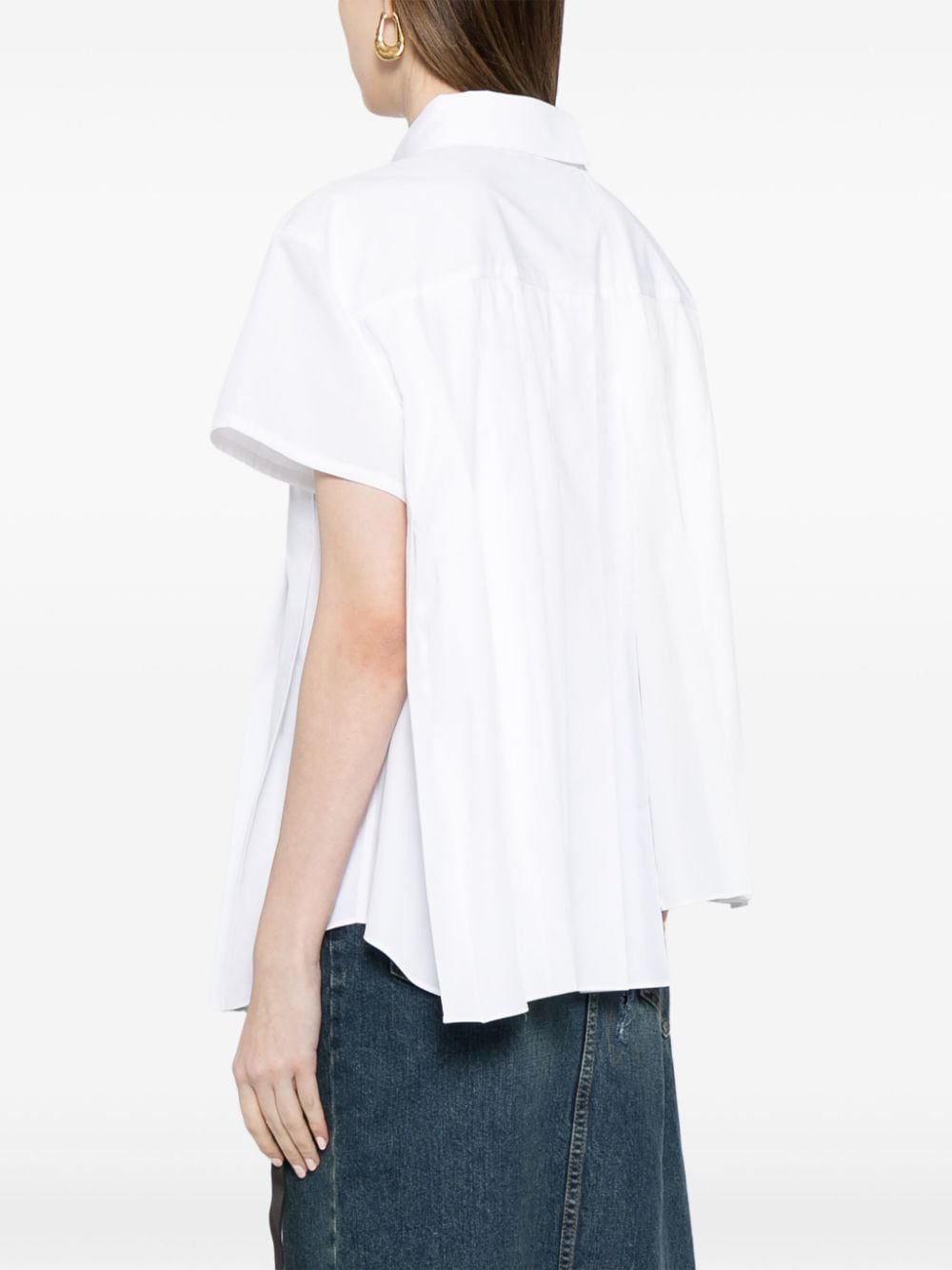 Sacai Shirts White Polyester