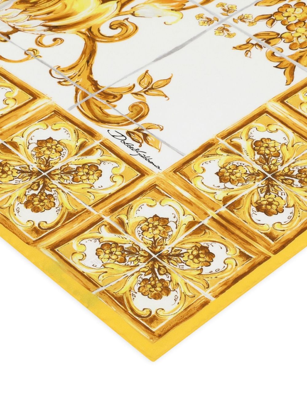 Dolce & Gabbana Scarfs Yellow Silk