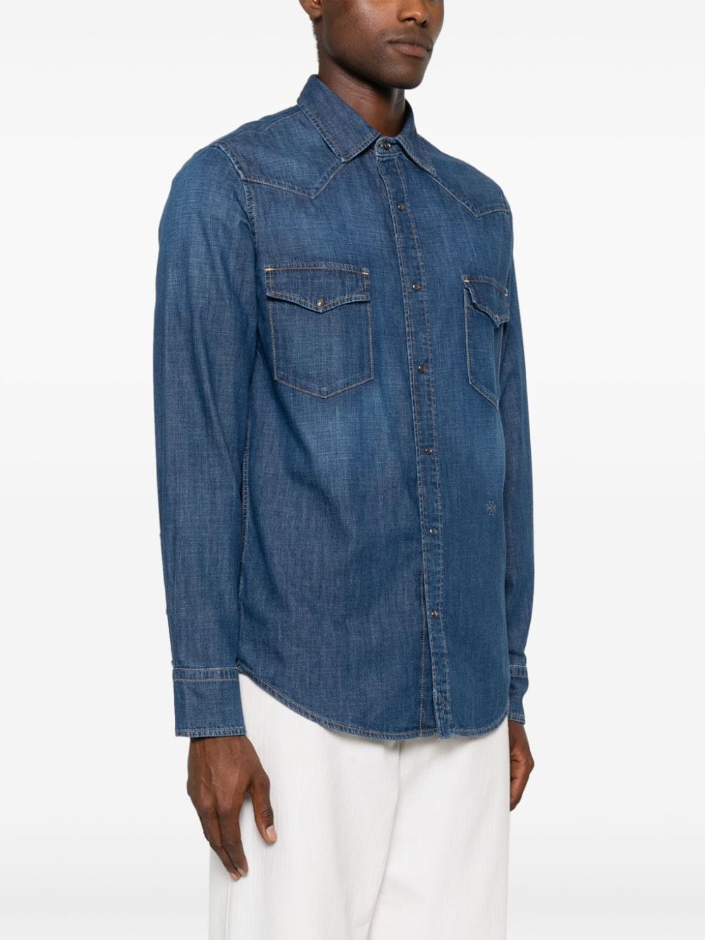 Jacob Cohen Shirts Clear Blue Cotton