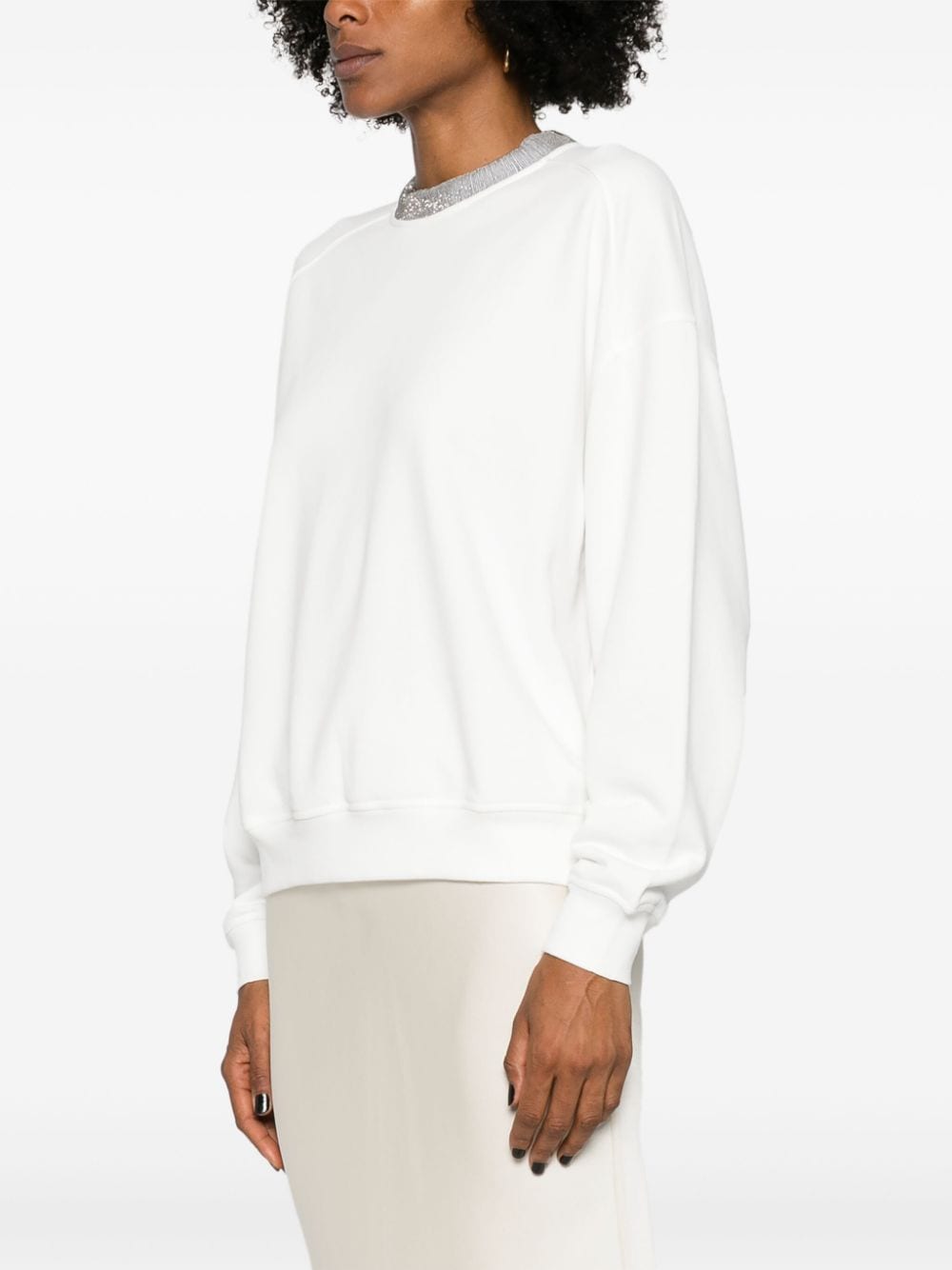 Brunello Cucinelli Sweaters Bianco Cotton