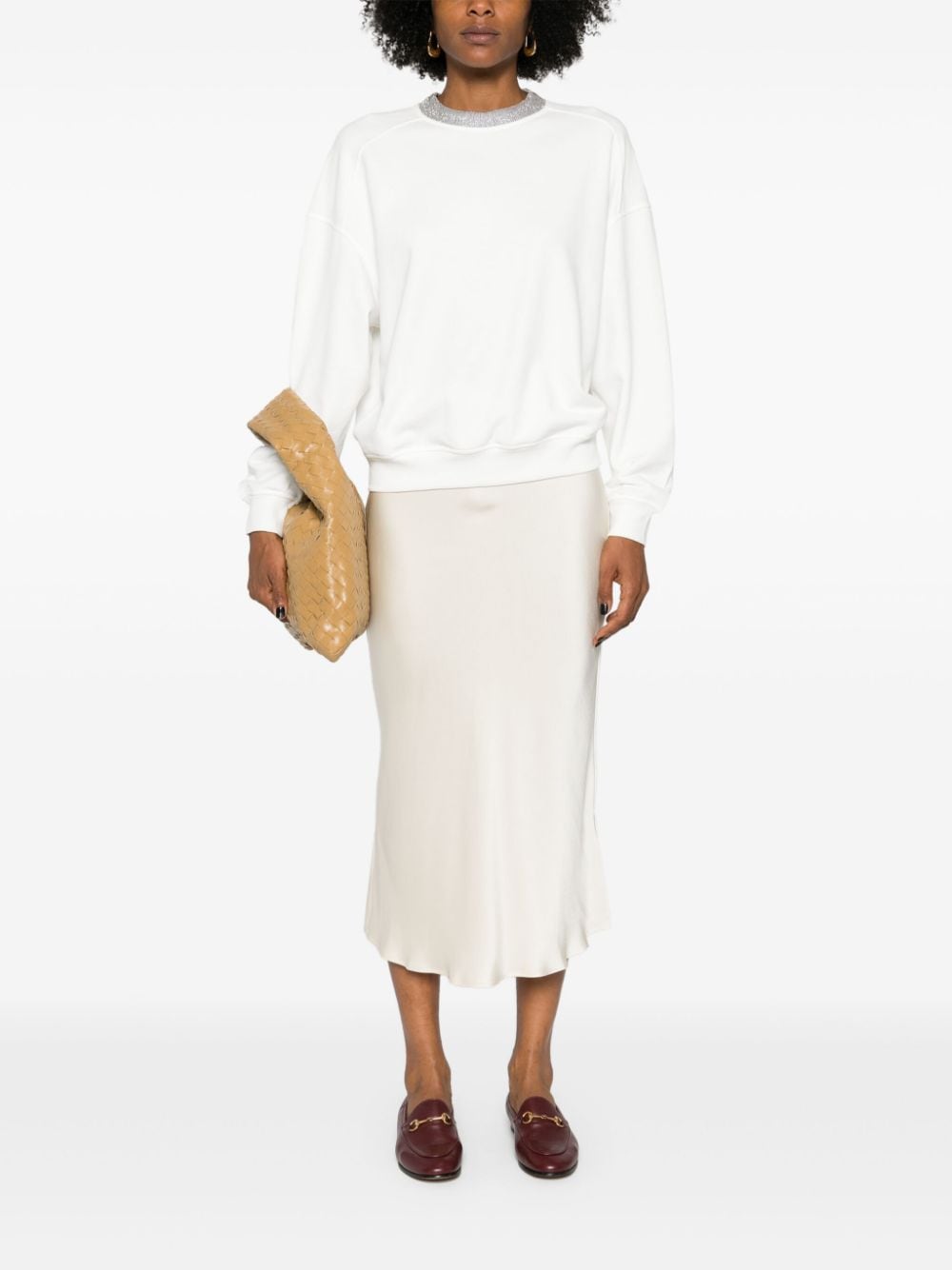 Brunello Cucinelli Sweaters Bianco Cotton
