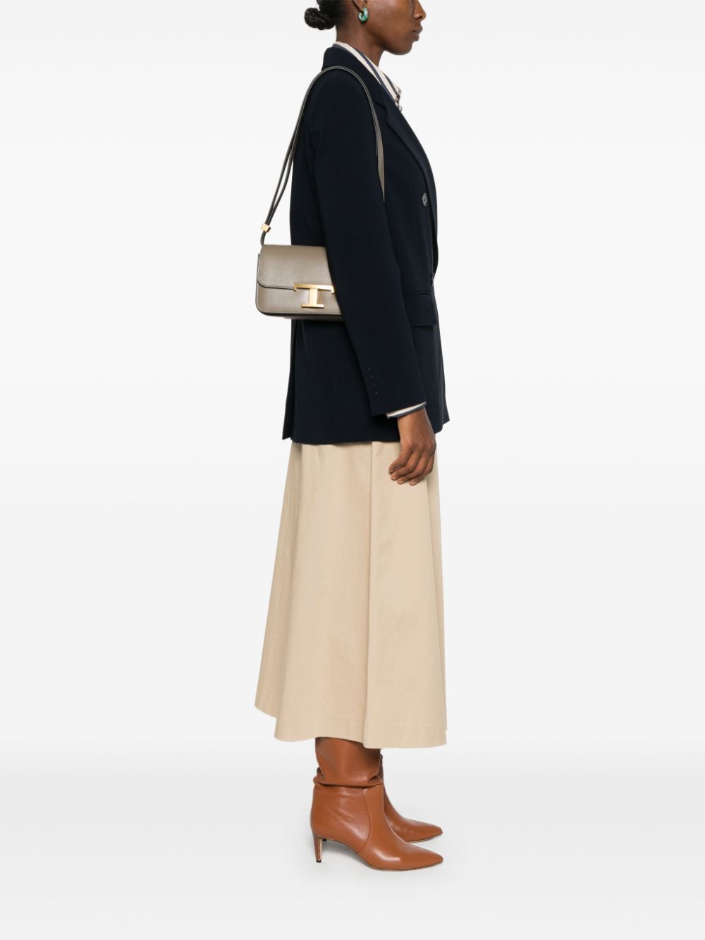 Tods Bags Dove Grey Furs & Skins->leather100 %