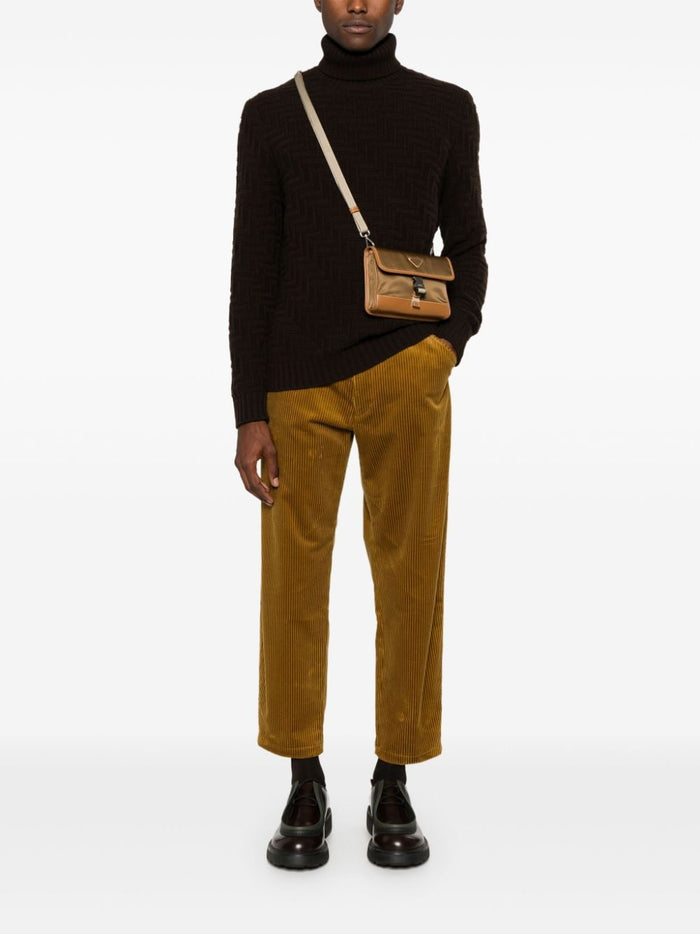 Prada Sweaters Brown Virgin Wool Cashmere
