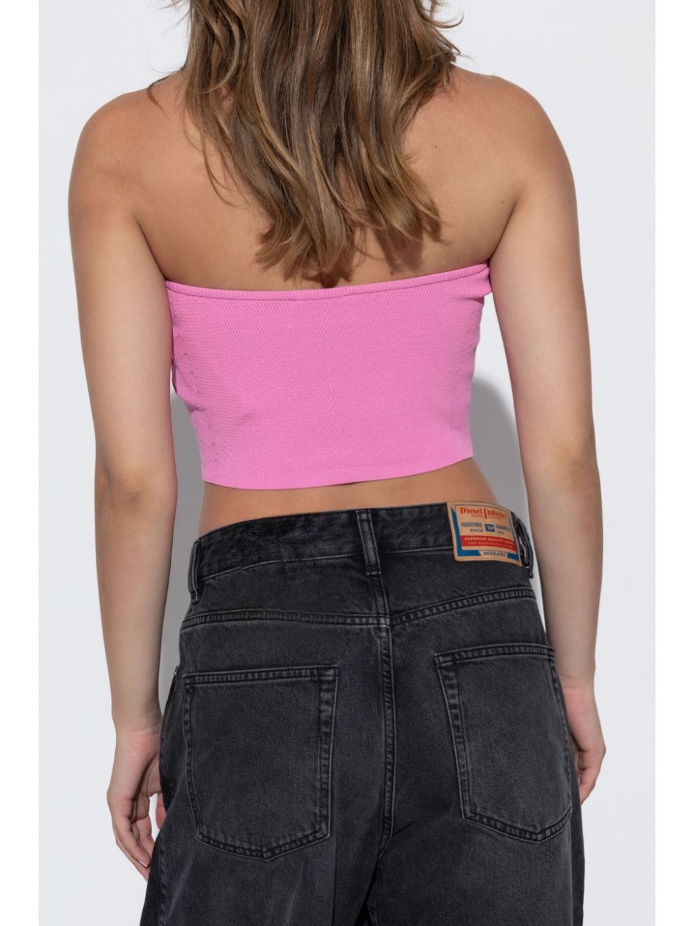 Diesel Top Pink Viscose Polyester