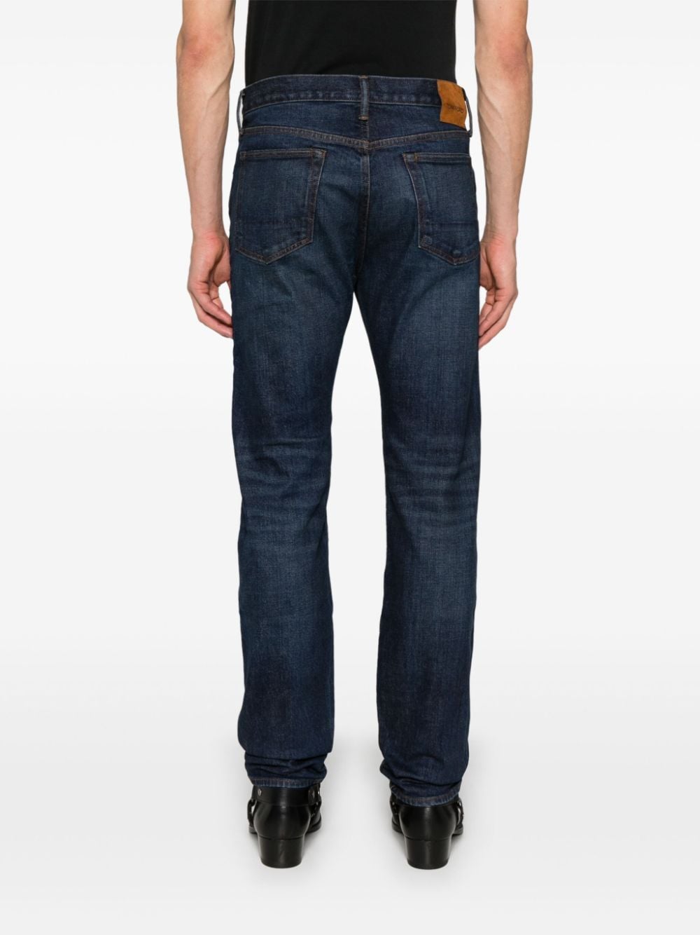 Tom Ford Jeans Blue Outer: Calf Leather