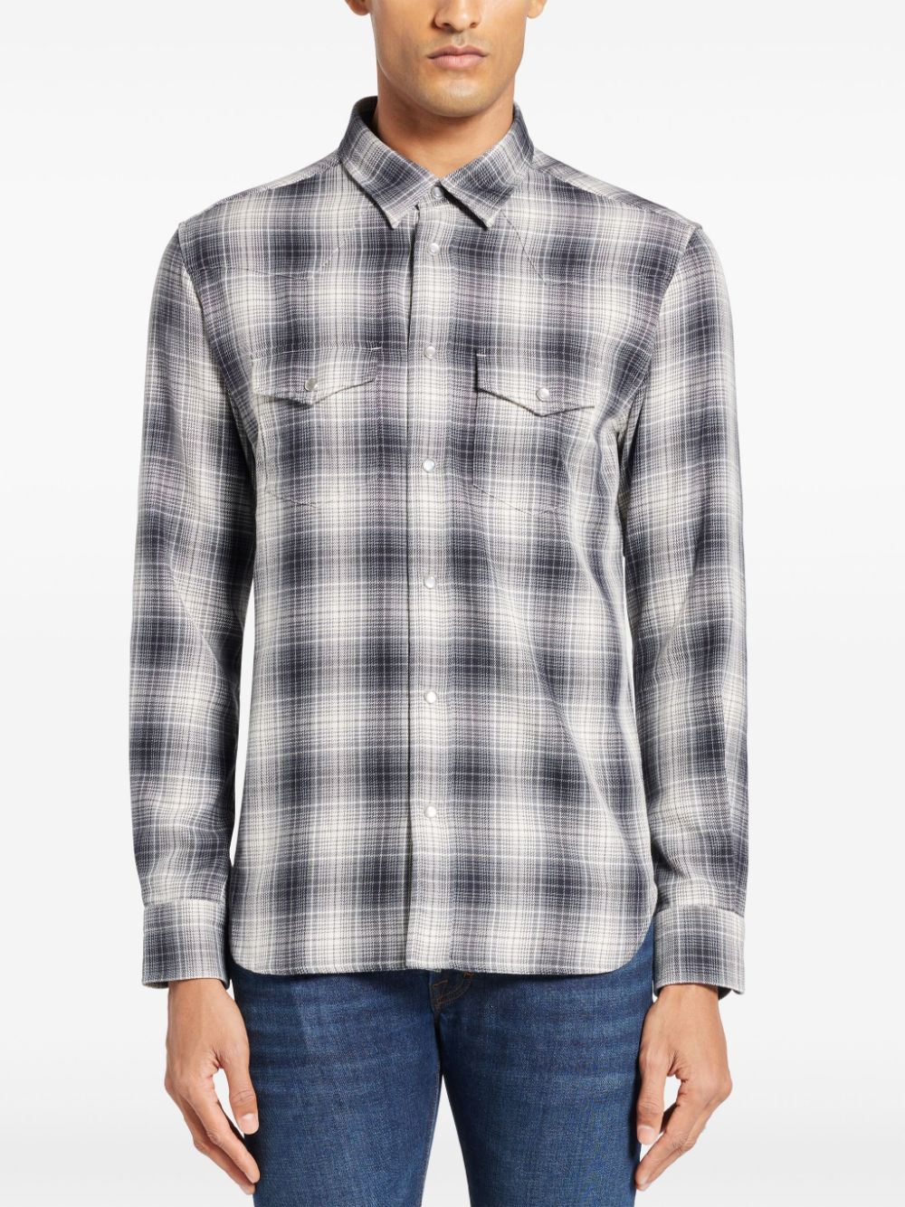 Tom Ford Shirts Grey Cotton