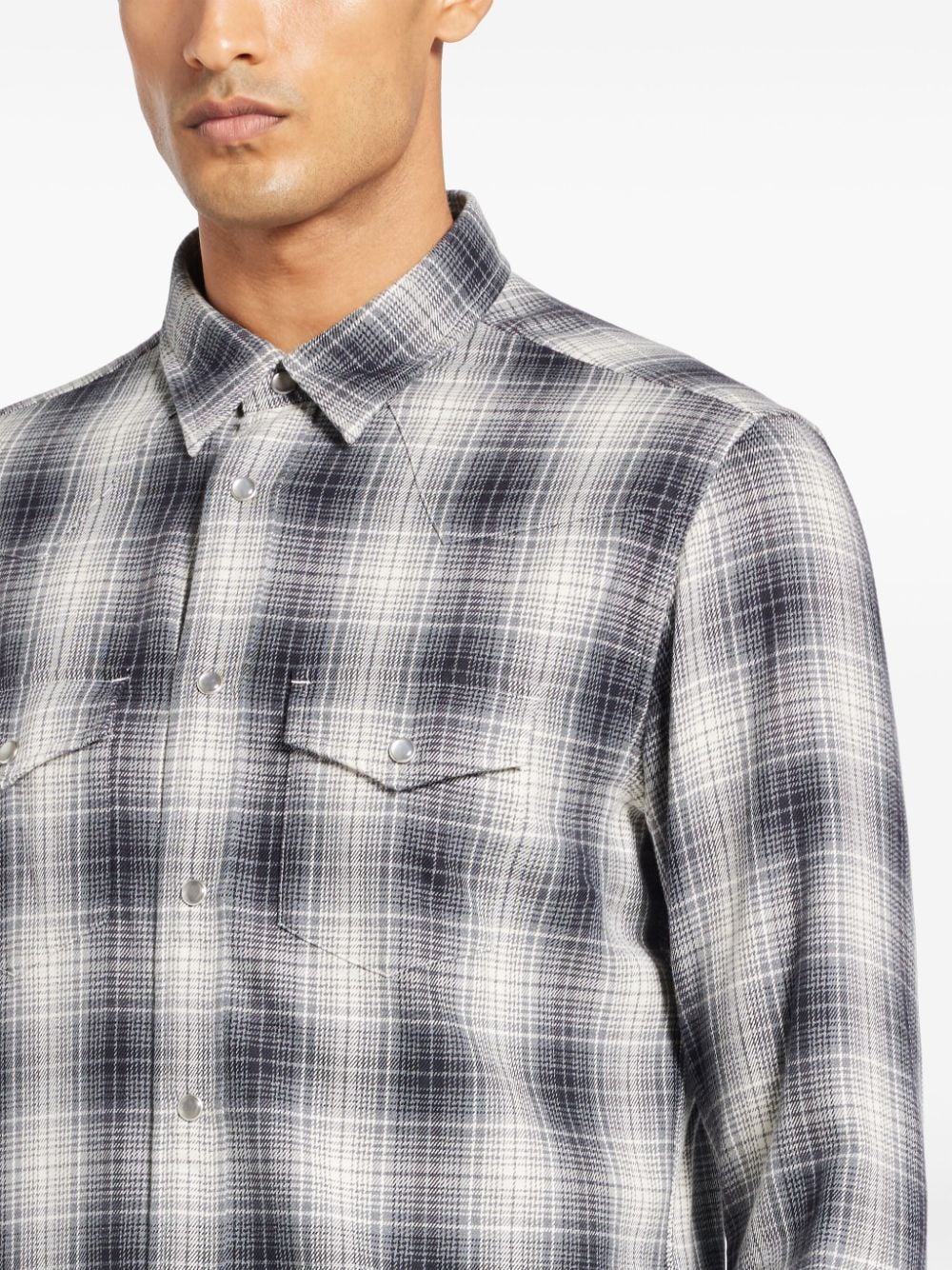 Tom Ford Shirts Grey Cotton
