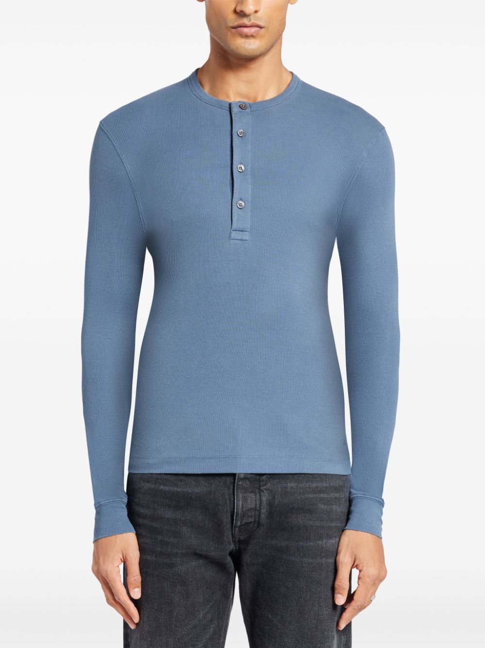 Tom Ford T-Shirts And Polos Blue Mother Of Pearl
