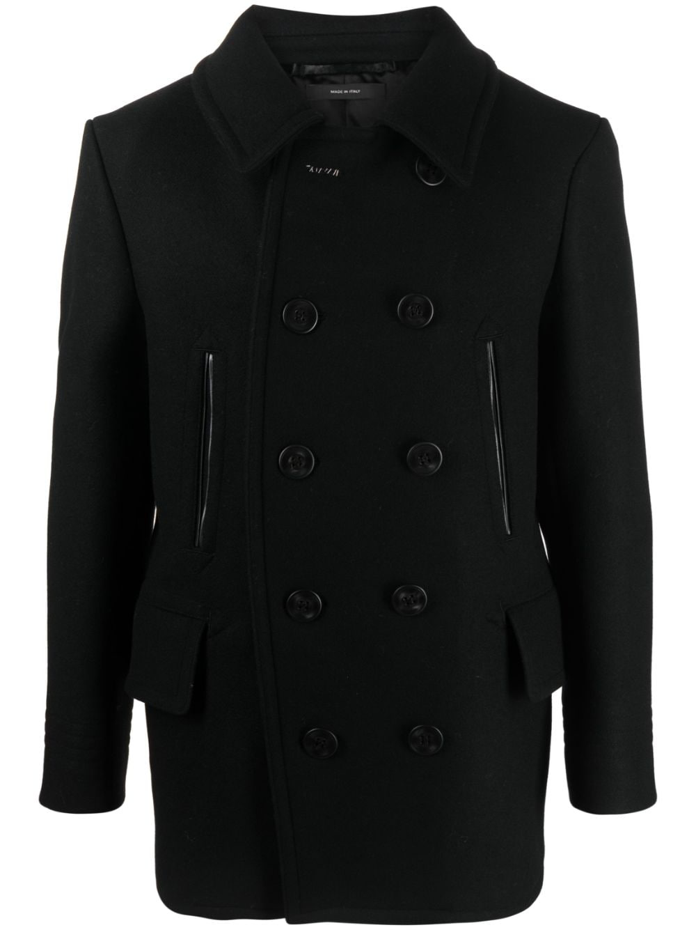 Tom Ford Coats Black Outer: Calf Leather