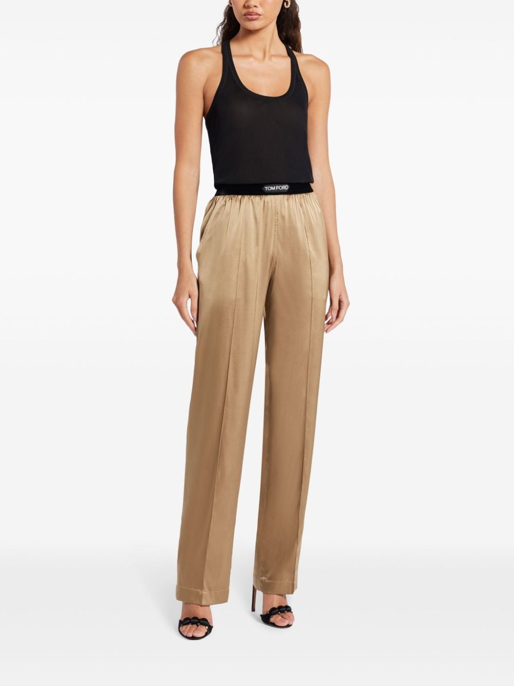 Tom Ford Trousers Green Silk