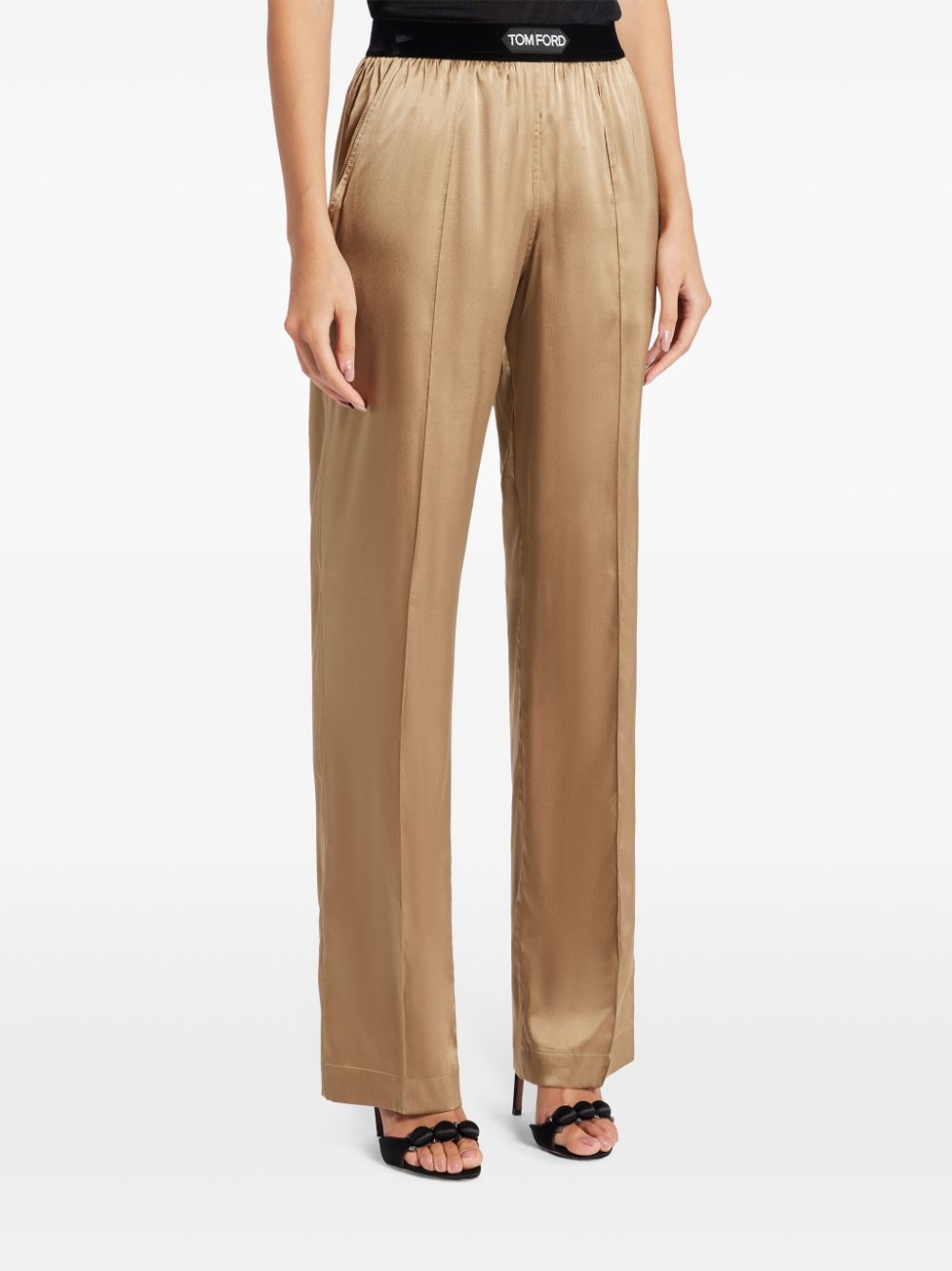 Tom Ford Trousers Green Silk