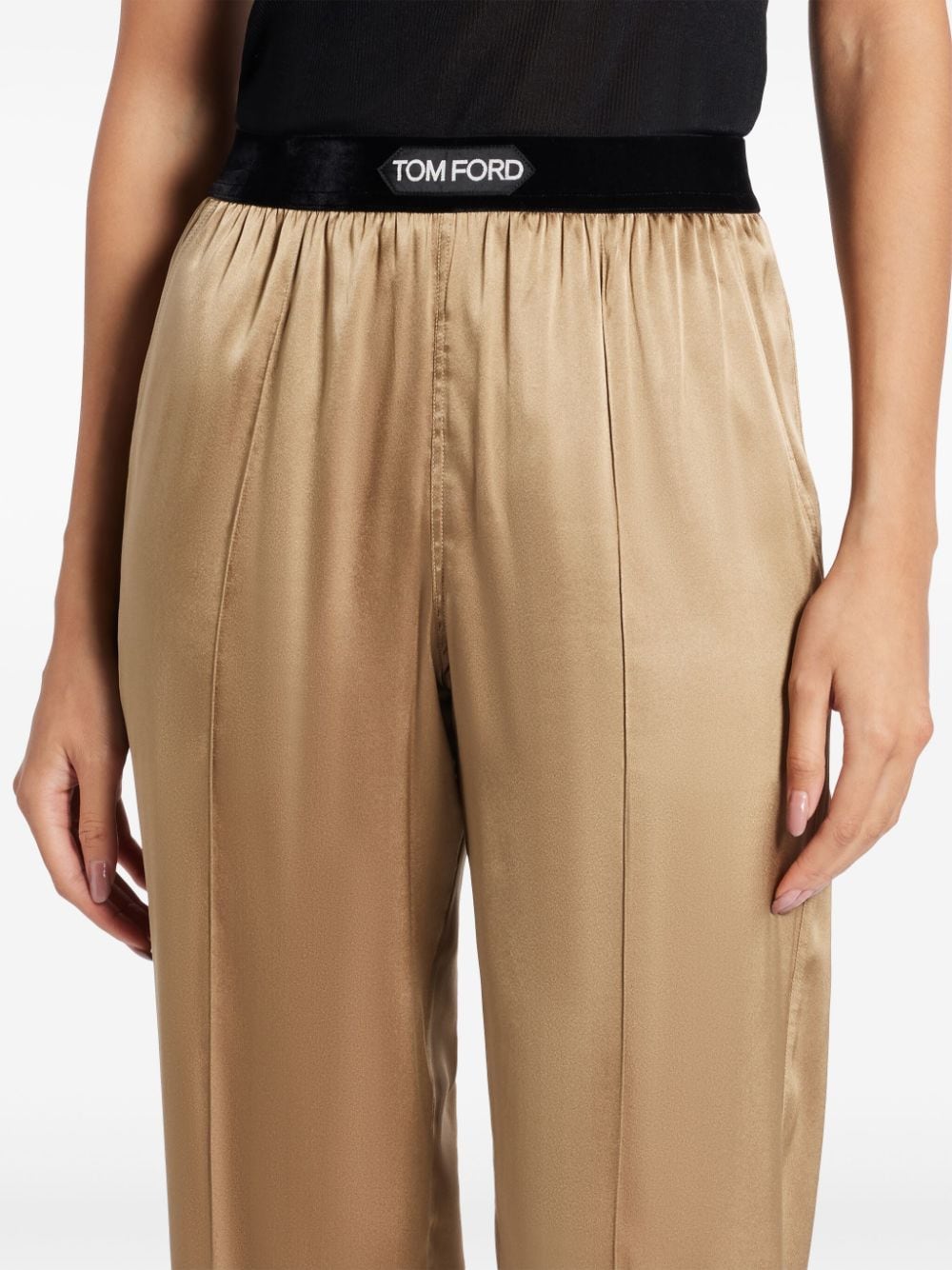 Tom Ford Trousers Green Silk