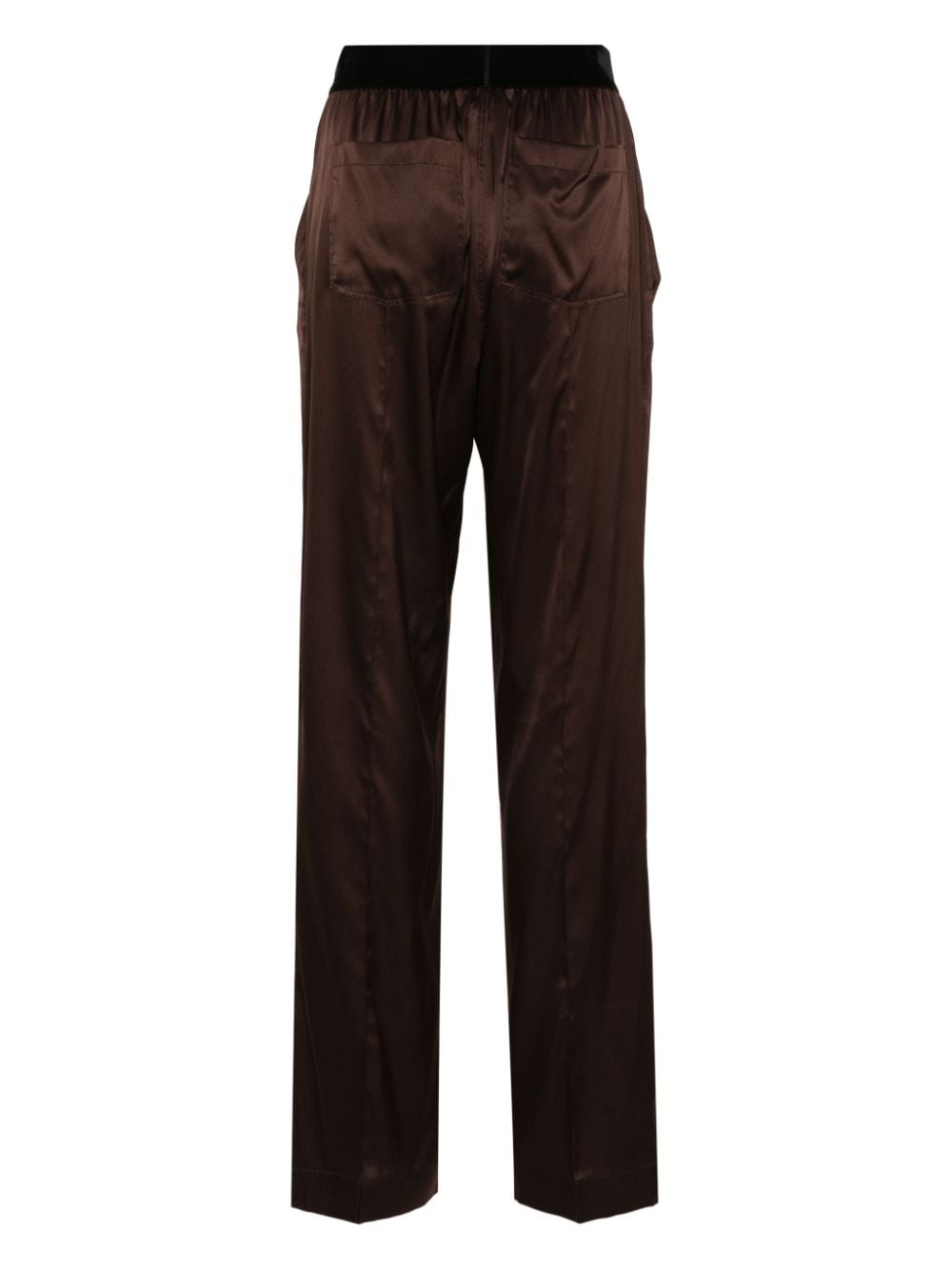 Tom Ford Trousers Brown Outer: Silk