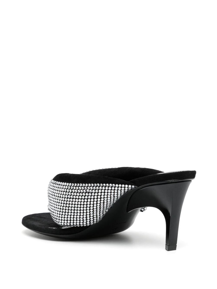 The Attico Sandals Silver Lining: Leather