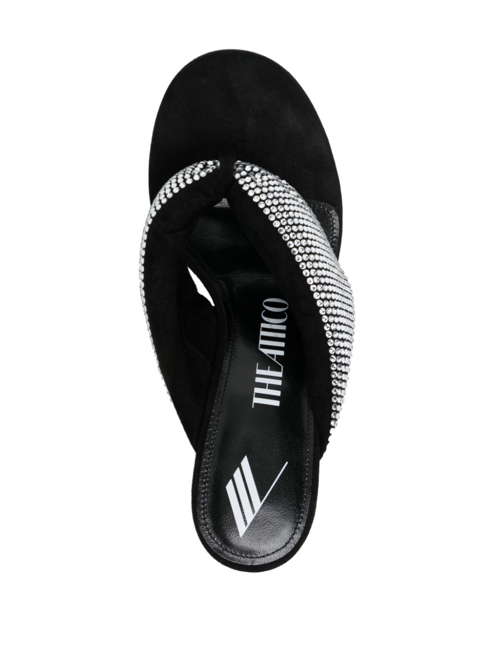 The Attico Sandals Silver Lining: Leather