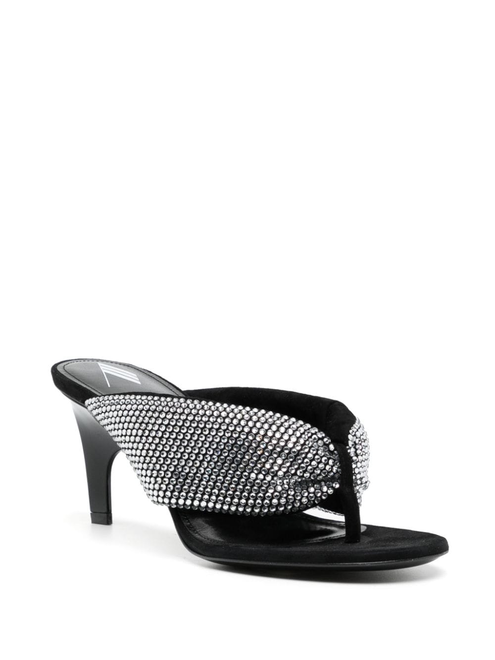 The Attico Sandals Silver Lining: Leather